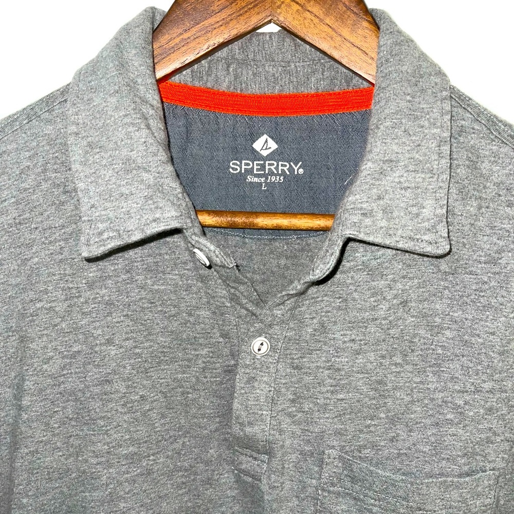 Sperry men’s large polo gray with logo